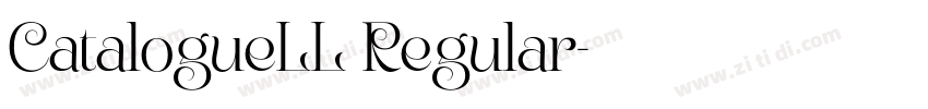CatalogueLL Regular字体转换
